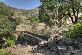 Äthiopien: Alte Steinbrücke in Tissisat