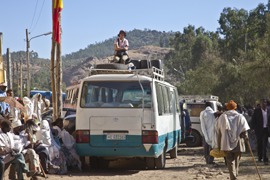 Äthiopien: Pilger auf dem Hidar Zion Fest in Axum