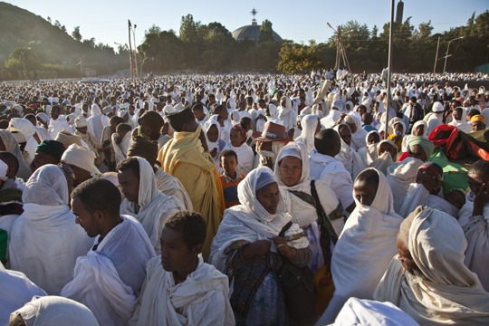 Äthiopien: Pilger auf dem Hidar Zion Fest in Axum