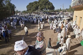 Äthiopien: Pilger auf dem Hidar Zion Fest in Axum