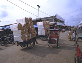 Borneo-Kalimantan: Pangkalanbun Stadtbild